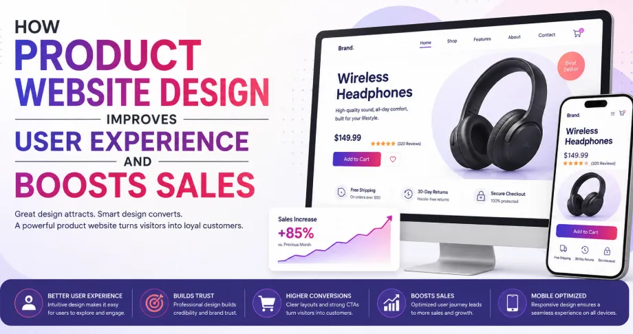 HHow Product Website Design Improves User Experience and Boosts Sales
